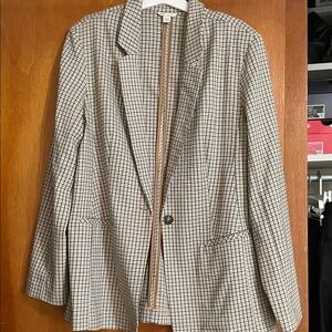 Cato Black and White Checked Blazer